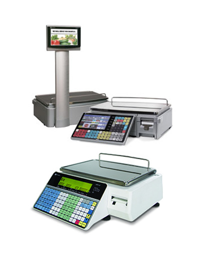 Digital food weighing scales and printers